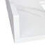Dosseret latéral en quartz blanc de 22 pouces pour meuble-lavabo, non poreux, style contemporain de luxe