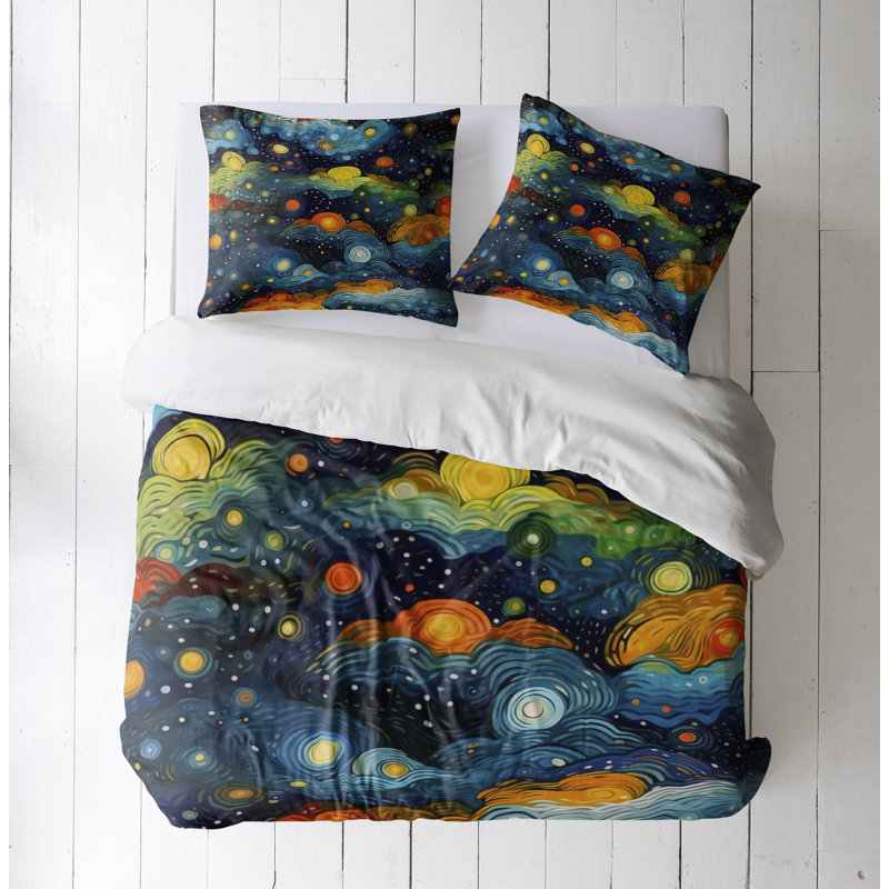 Abstract Duvet Cover, King Duvet Cover + 2 King Shams
