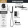 Pressure-balanced Shower System Rainfall Tub And Shower Faucet With Rough-in Valve