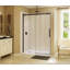 Porte de douche coulissante simple sans cadre l 59" x h 79" Halo-36554393