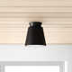 Logan Single Light Ceramic 7.75'' H X 7.5'' W LED Flush Mount