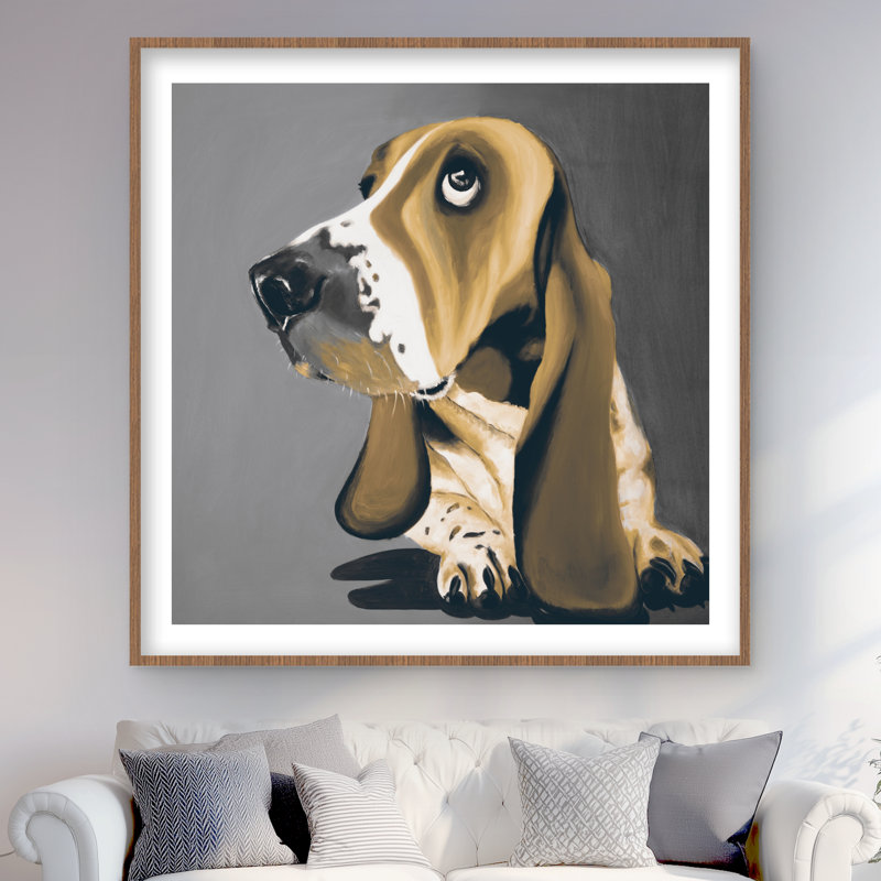 Reproduction de chien doré Basset Hound