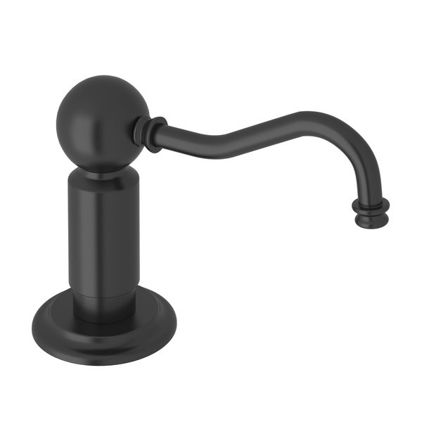 Perrin & Rowe® Luxury Soap/Lotion Dispenser with One Touch System, Matte Black