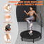 Mini trampoline réglable de haute qualité à poignée en mousse de 48 po - Peut supporter jusqu'à 400 lb, rebondisseur rectangulaire noir pour adultes - idéal pour les entraînements intérieurs et extérieurs