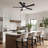 52'' Black Modern Dimmable Led Ceiling Fan with Reversible DC Motor and Remote Control-339776356-338669964-338669963