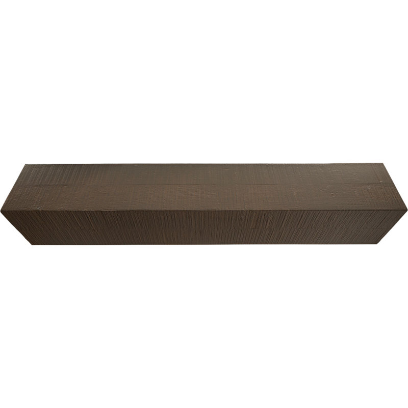 Cedar Bark Faux Wood Beam, 12"H x 6"W x 8'L