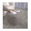 Pouf en coton tissé à la main Amuleto, motif de losanges gris foncé et brun - repose-pieds de salon polyvalent 15 po x 15 po x 15 po-235888497