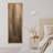 Warm Minimalist Sepia Abstract Vertical Wall Art - Large Framed Canvas Master Bedroom Wall Art Print-1174151420-1174151422
