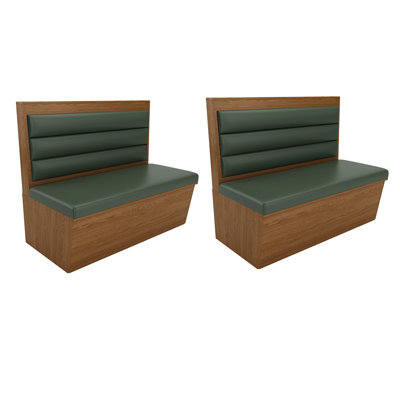 Banc rembourré en similicuir Retro Simple
