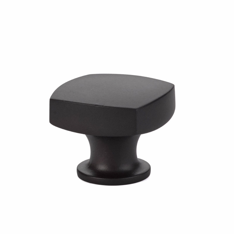 Freestone Square Knob, Satin Brass, 1.5''