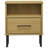 Nightstand Bedside Table with Drawer Bed Table Solid Pine Wood OSLO-527587096