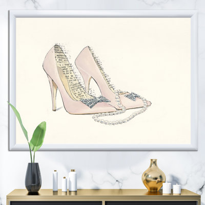 Cadre photo « glamour black diamond stiletto ii », reproduction sur toile