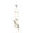 Metal Embellished Elephant Indoor Outdoor Gold Windchime with Glass Beads and Cone Bells