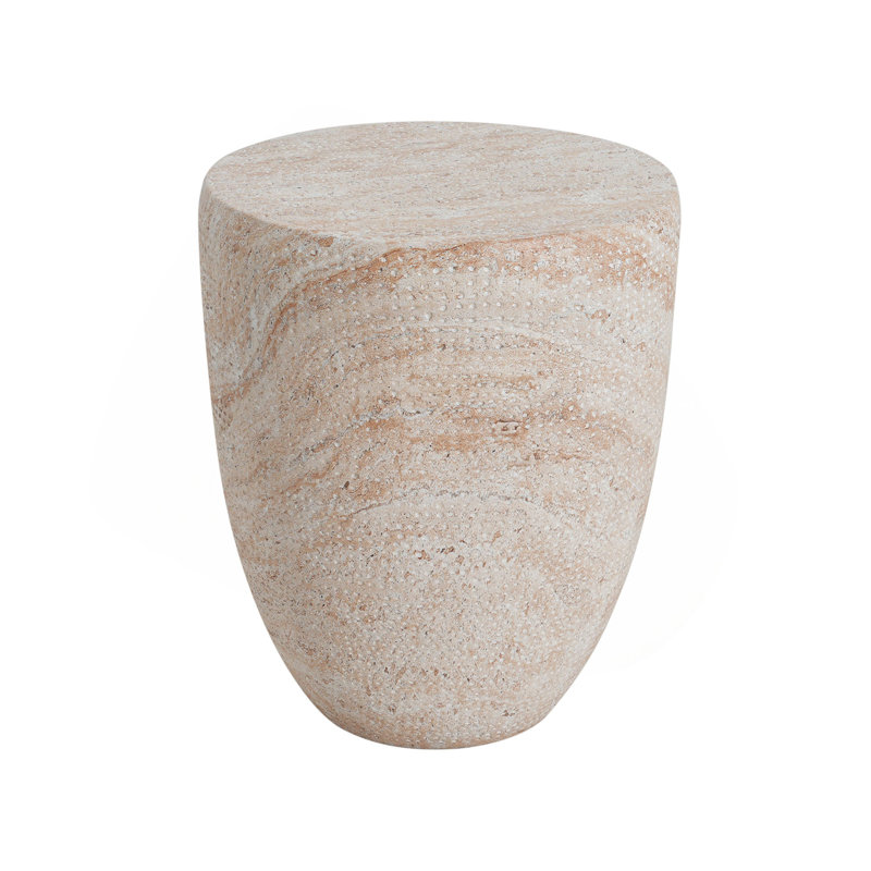 Table d'appoint d'extérieur / d'intérieur en béton léger