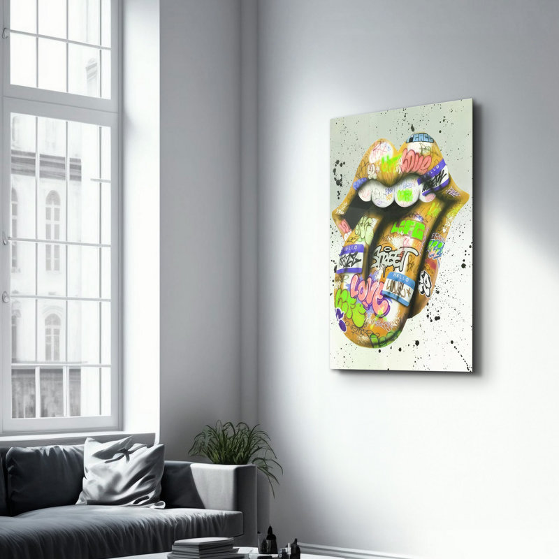 Peinture murale élégante en verre trempé 18,1 po x 28,3 po | 100% verre trempé, épaisseur: 0,16 pouce | Imprimé UV pour des couleurs éclatantes et une durabilité | Parfait pour la décoration intérieure et l'esthétique moderne