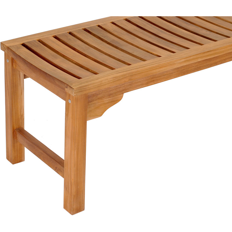 Banc de pique-nique teck Ingrid, H 18 po x l 73 po x P 20 po