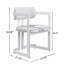 Ensemble de 2 chaises de salle à manger, chaises de salle à manger rembourrées, fauteuils en tissu avec structure en métal beige-39341419-39341420