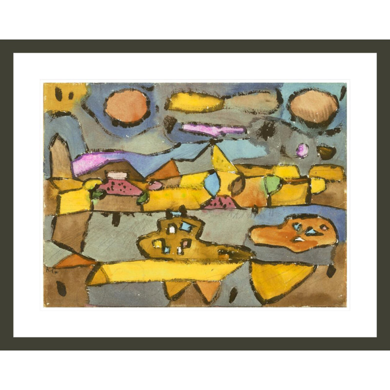 «Land of Lemons» par Paul Klee, impression giclée sur cadre, 23.5" H x 29.48" W