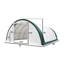 Abri de rangement à arc en treillis simple l 30 pi x P 65 pi, PVC 18 oz, structure en acier galvanisé robuste