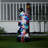  Stacking Snowmen Lamp Post with LED