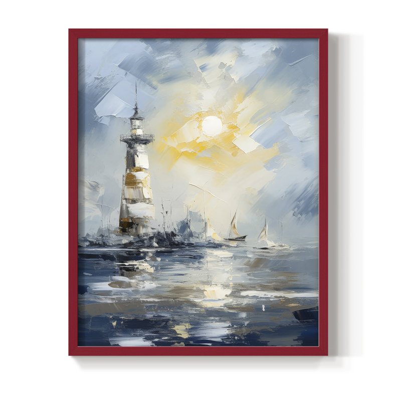 "NAUTICAL Series Dxi", H 11 po x l 9 po, Rouge