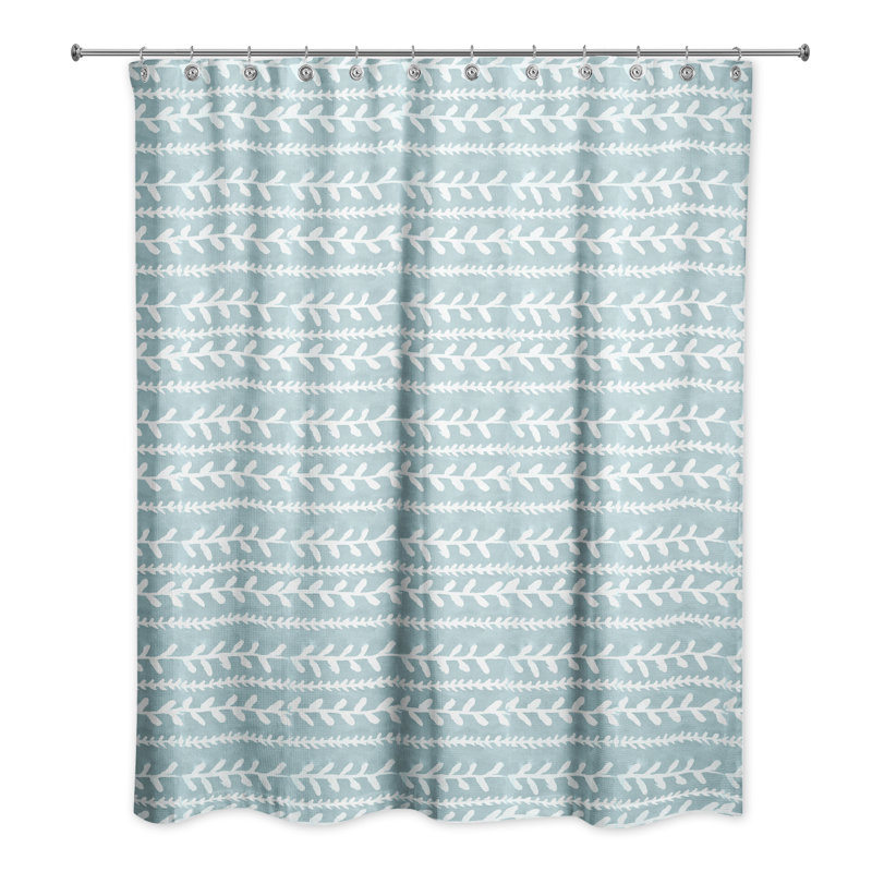 Trimont Floral Shower Curtain, Teal