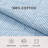 Laura Ashley Oxford Stripe Blue Cotton Reversible Quilt Set-97843718