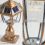 Lampadaire solaire à DEL avec crépuscule à l'aube et lanterne rétro-116629363