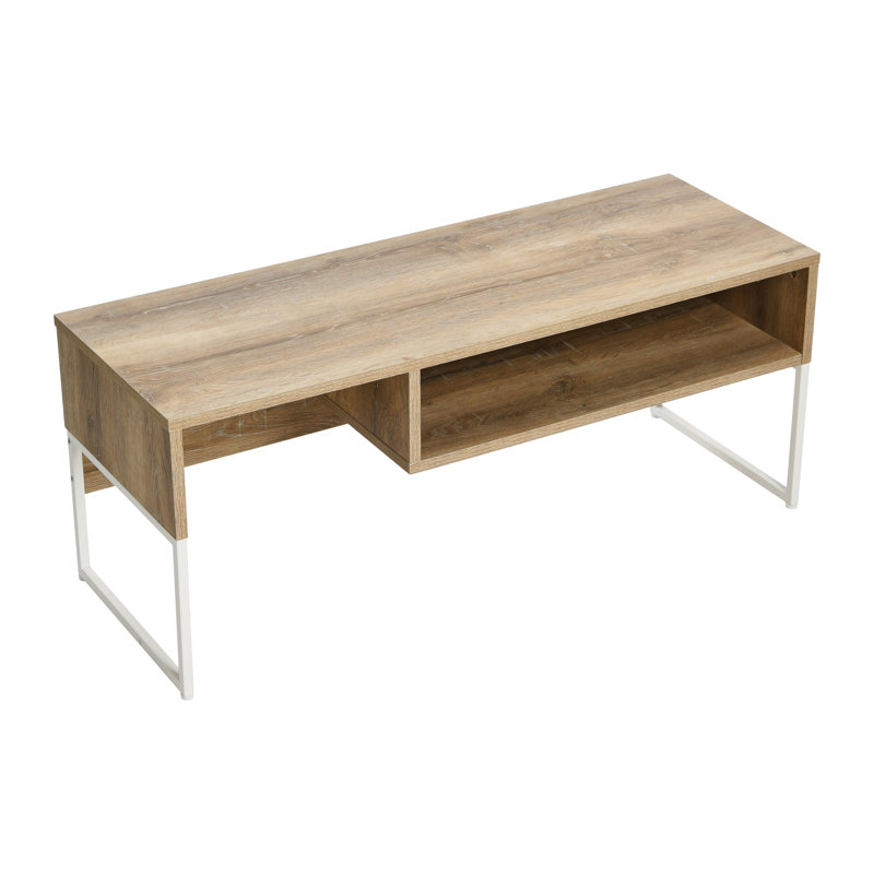 Meuble télé Coastal Oak, Brun / Blanc