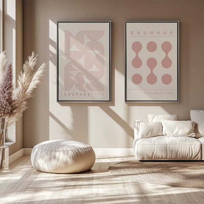 Ensemble de 2 pièces Bauhaus Flow and Composition en rose