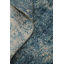 Tapis moderne bleu abstrait 5 x 8