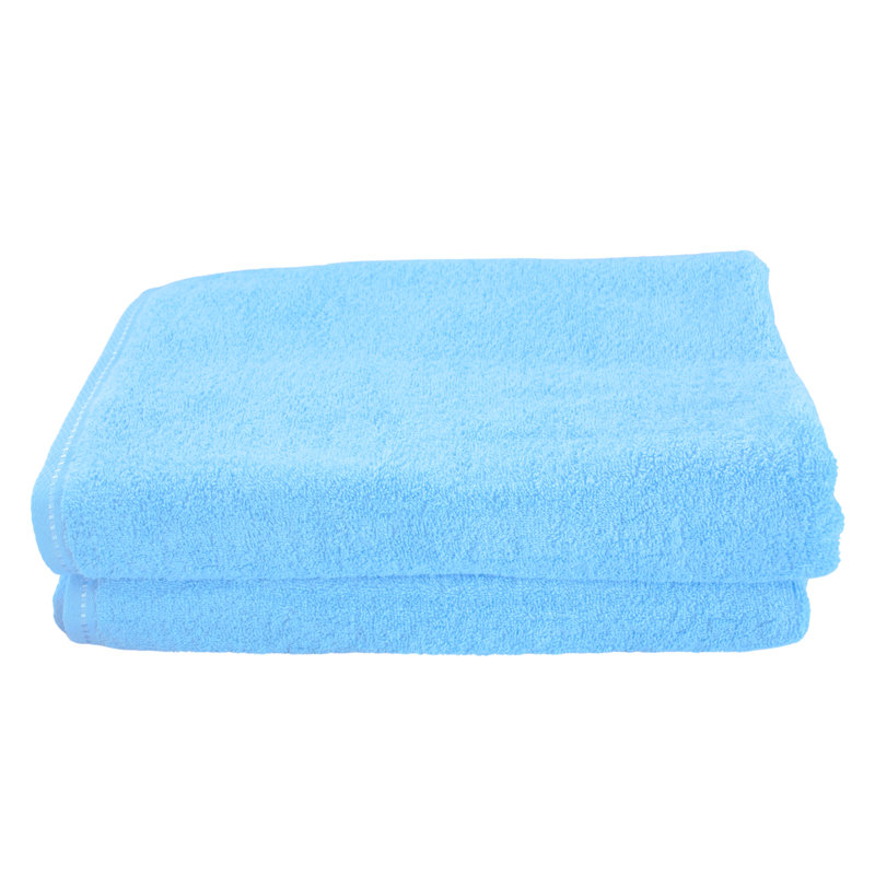 Diamond Bright - Cotton Bath Sheets, Mediterranean Blue