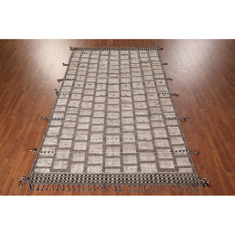 Tapis marocain à rayures All-Over 6 x 10