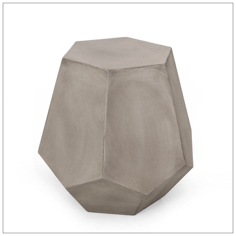 Outdoor CALGARY SIDE TABLE,Light Grey