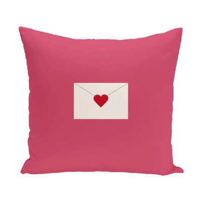 Valentine's Day Outdoor Square Pillow Cover & Insert