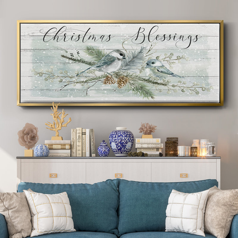 Christmas Blessings- Framed Canvas