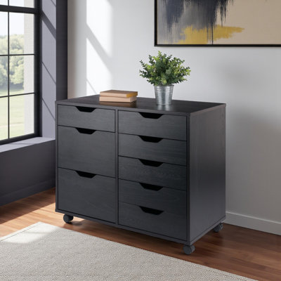 Peres 6-Drawer Multi-Storage Mobile Cabinet by Ebern Designs