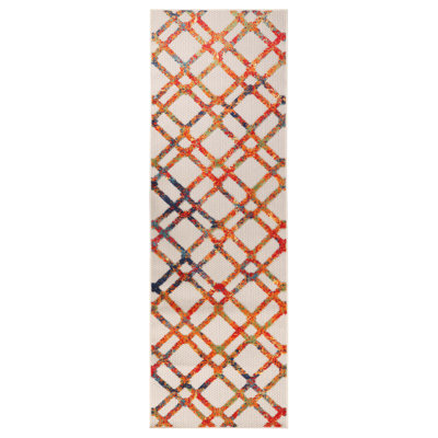 Engstrom Modern Diamond Lattice Indoor Outdoor Area Rug