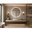 Round Copper-free Silver Glass Led Mirror