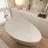 63''Wavy Solid Surface Bathtub, Freestanding Soaking Bathtub-111987435