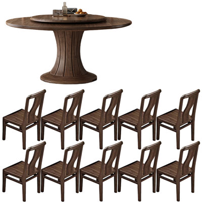 American style all solid wood dining table set