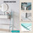 33.9" Mirrored Makeup Vanity Desk with Mirror and Lights, Mirrored Console Vanity Table with 2 Big Drawers & Open Shelf, Dressing Table with Charging Station for Bedroom, Silver