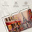«Rainy Paris», reproduction d'art sur toile-248006866