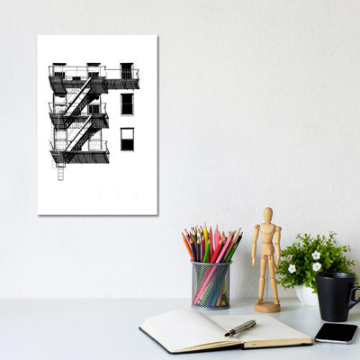 NYC In Pure B&W XIV by Jeff Pica - Wrapped Canvas Print