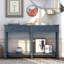Console Console avec deux tiroirs de rangement et une tablette inférieure pour le salon et le vestibule-1364149928