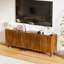 Buffet Hessle avec 5 portes, armoire de rangement et tablettes réglables pour le salon, la salle à manger-323932184