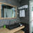 Aquaterior Porcelain Bathroom Vessel Sink 26"x15" Rectangle with Pop up Drain Above Counter Vanity Basin Black Industrial Modern-50156989