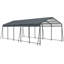 Heavy Duty Carport Canopy with Galvanized Steel Roof and Frame