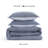 Tommy Hilfiger Classic Texture Cotton Chambray Blue Comforter Set-113930717-113930718