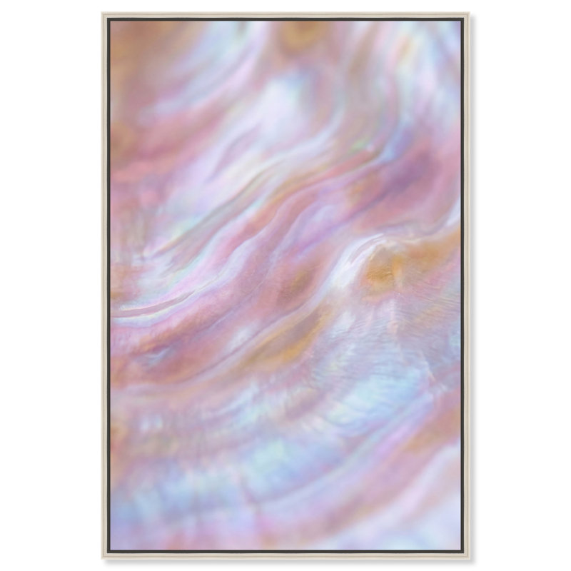 Iridescent Wave II Print by Oliver Gal, 25"H x 17"W, Silver Floater Frame